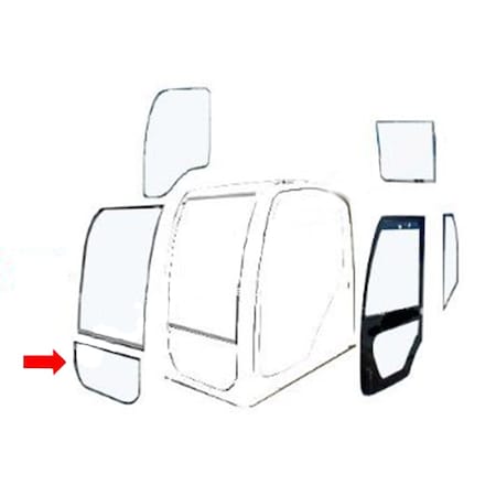 Aftermarket Front Lower Windshield Glass CAH40-0243